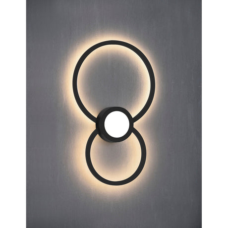 Mural LED Wall Light 24W 3000K - Matt Black