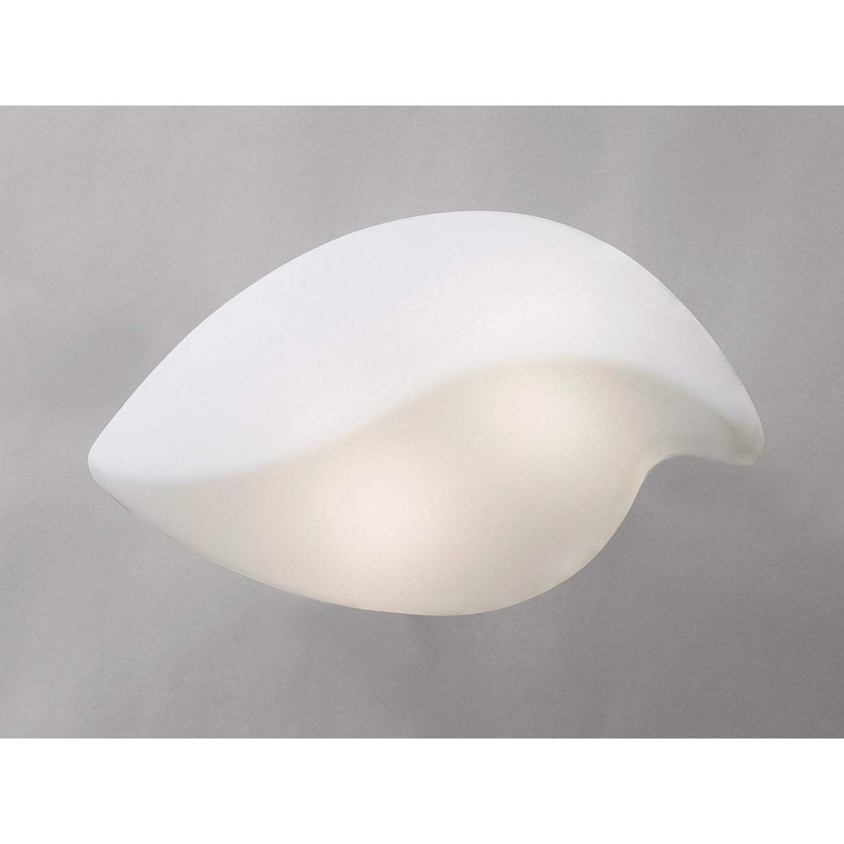 Natura 2 Light Wall/Semi-Flush Ceiling Light - Chrome/White
