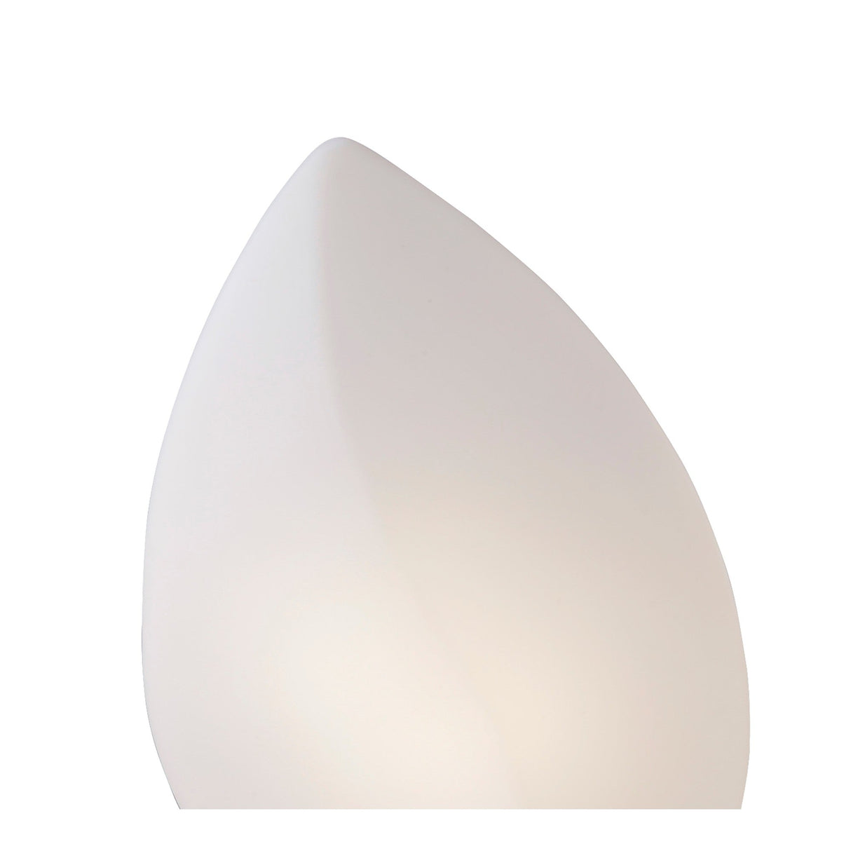 Natura Large 2 Light Table Lamp - Chrome/Opal White