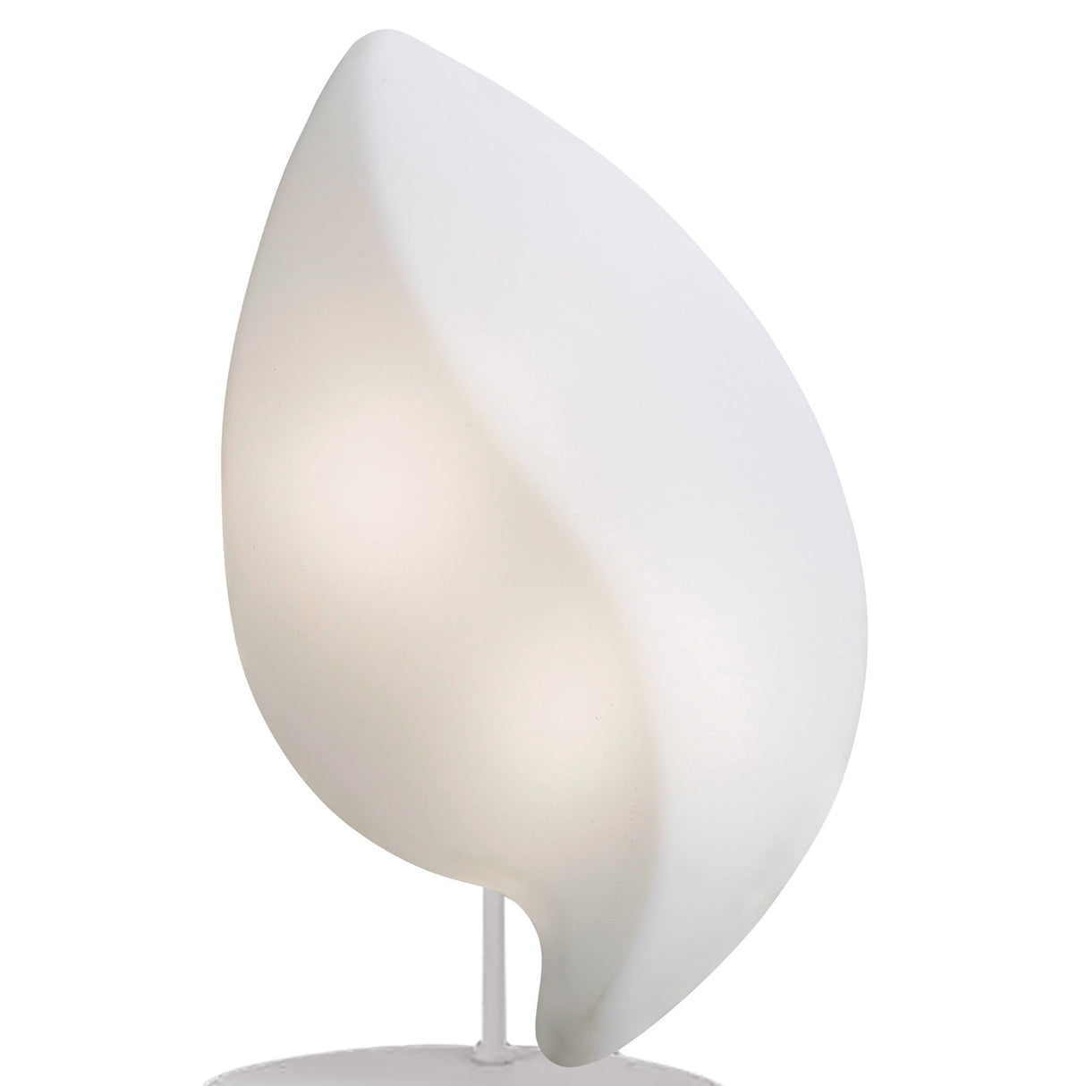 Natura Small 2 Light Outdoor Table Lamp - Chrome/Opal White