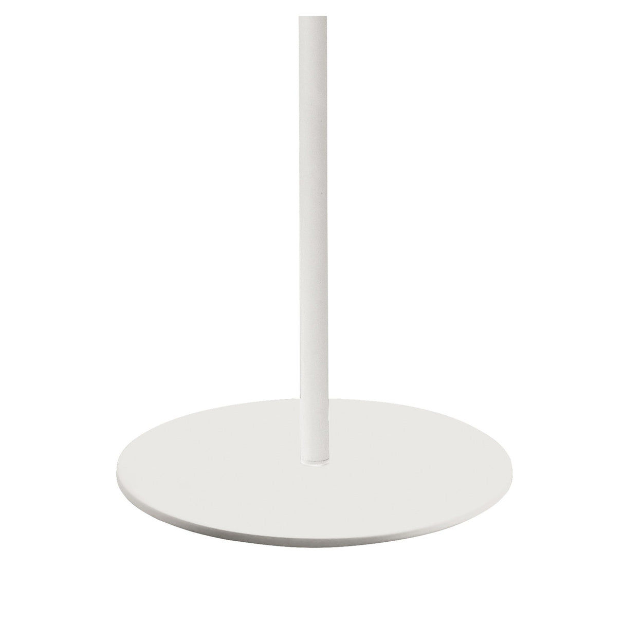 The Natura 2 Light Outdoor Floor Lamp in matt white and opal white features a sleek metal design, making it ideal for bringing ambient lighting and modern style to any outdoor setting.