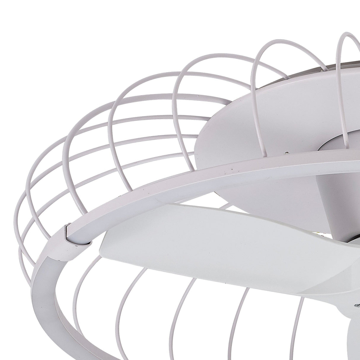 Nature CCT Dimmable LED Ceiling Retractable Fan Light With Remote & APP Control - White