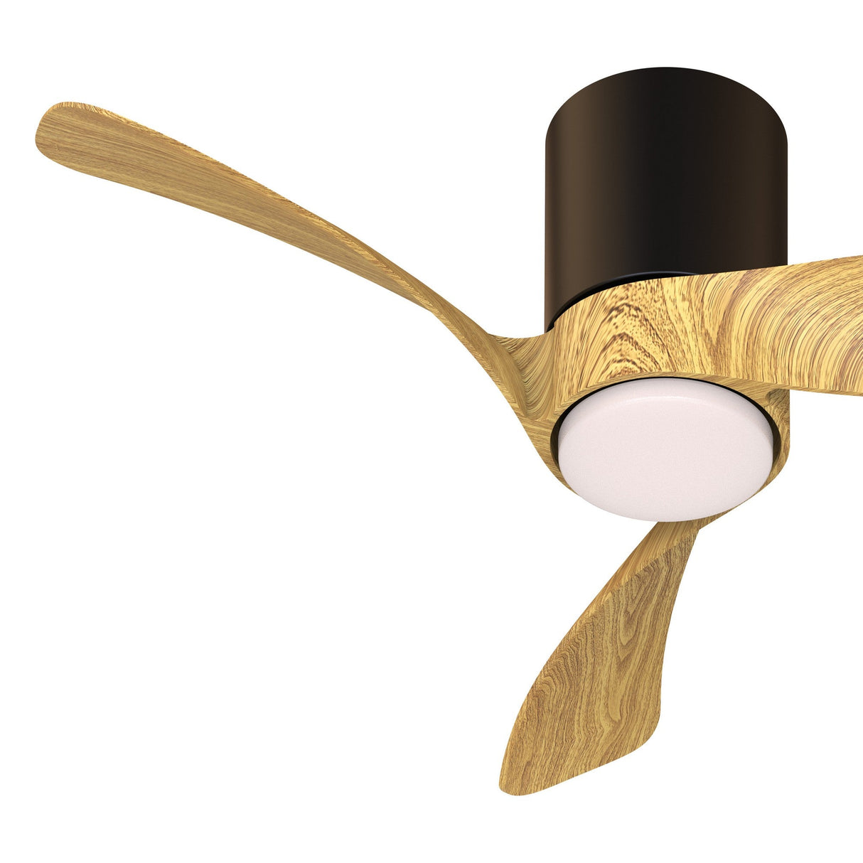 Nemo XS CCT Dimmable LED Ceiling Fan Light With Remote Control - Black/Brown