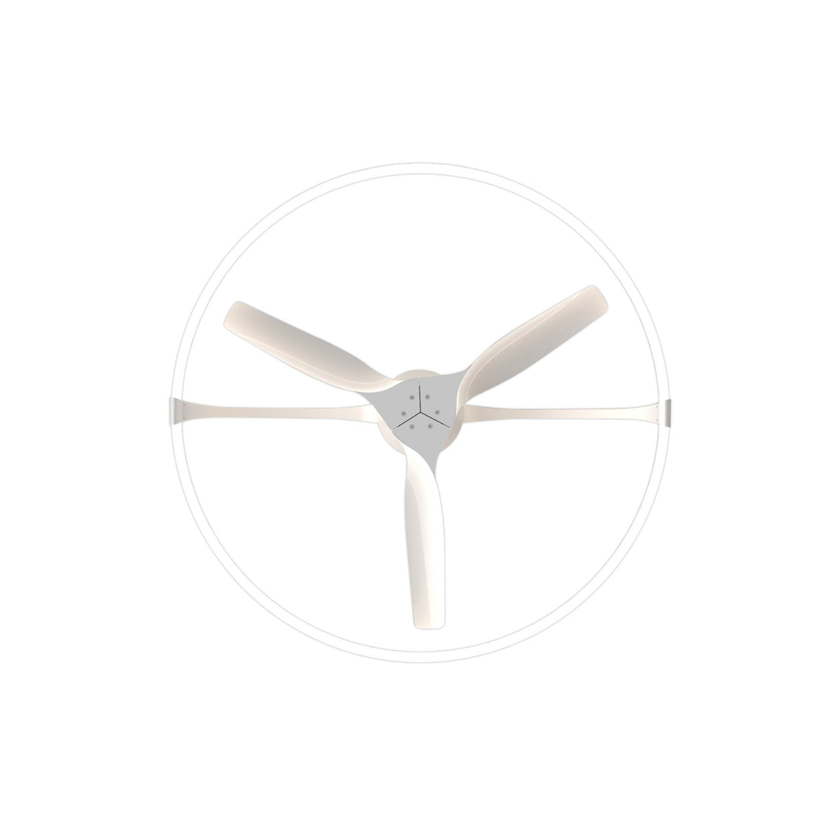 Nepal CCT Dimmable LED Ceiling Retractable Fan Light With Remote, APP & Voice Control - White