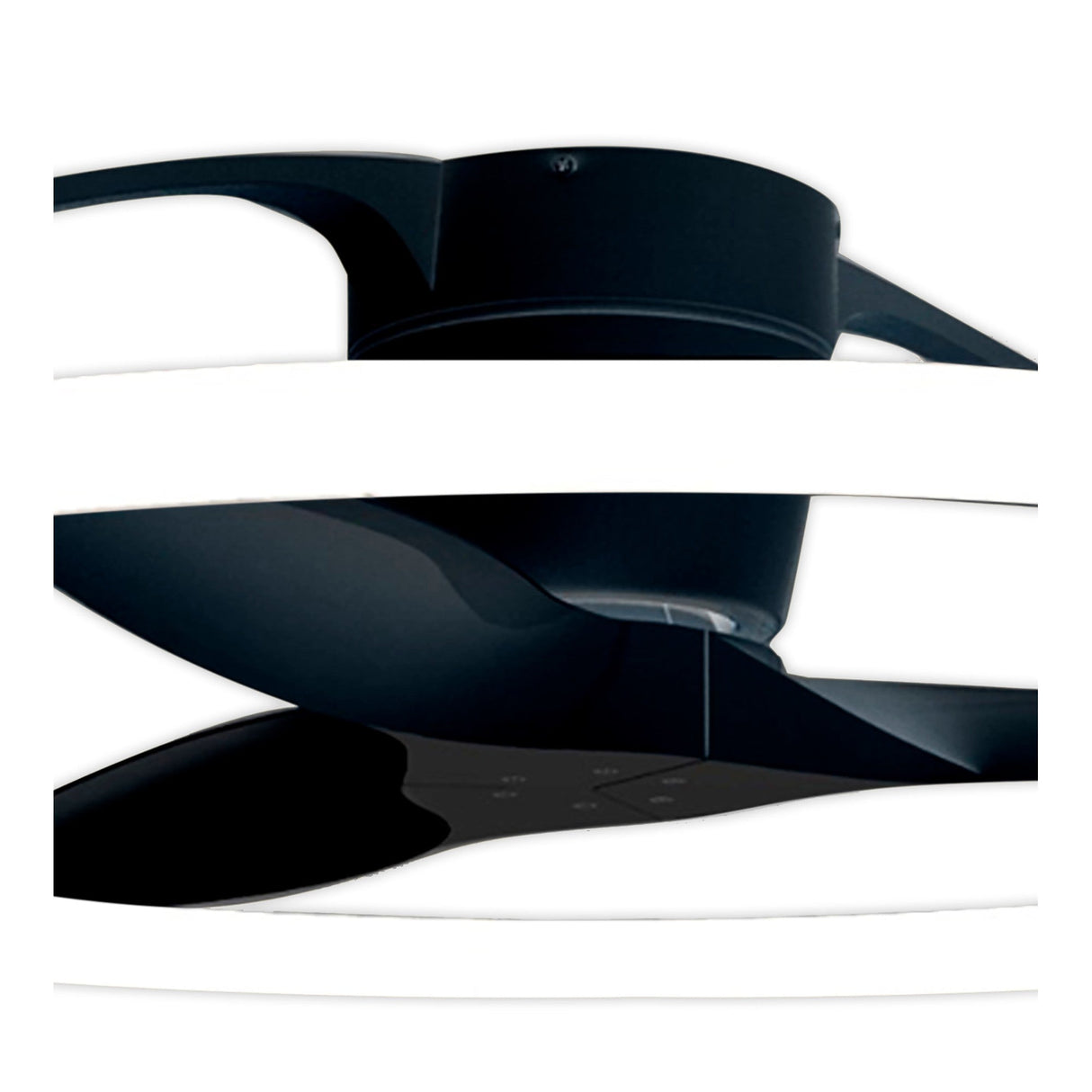 Nepal CCT Dimmable LED Ceiling Retractable Fan Light With Remote, APP & Voice Control - Black