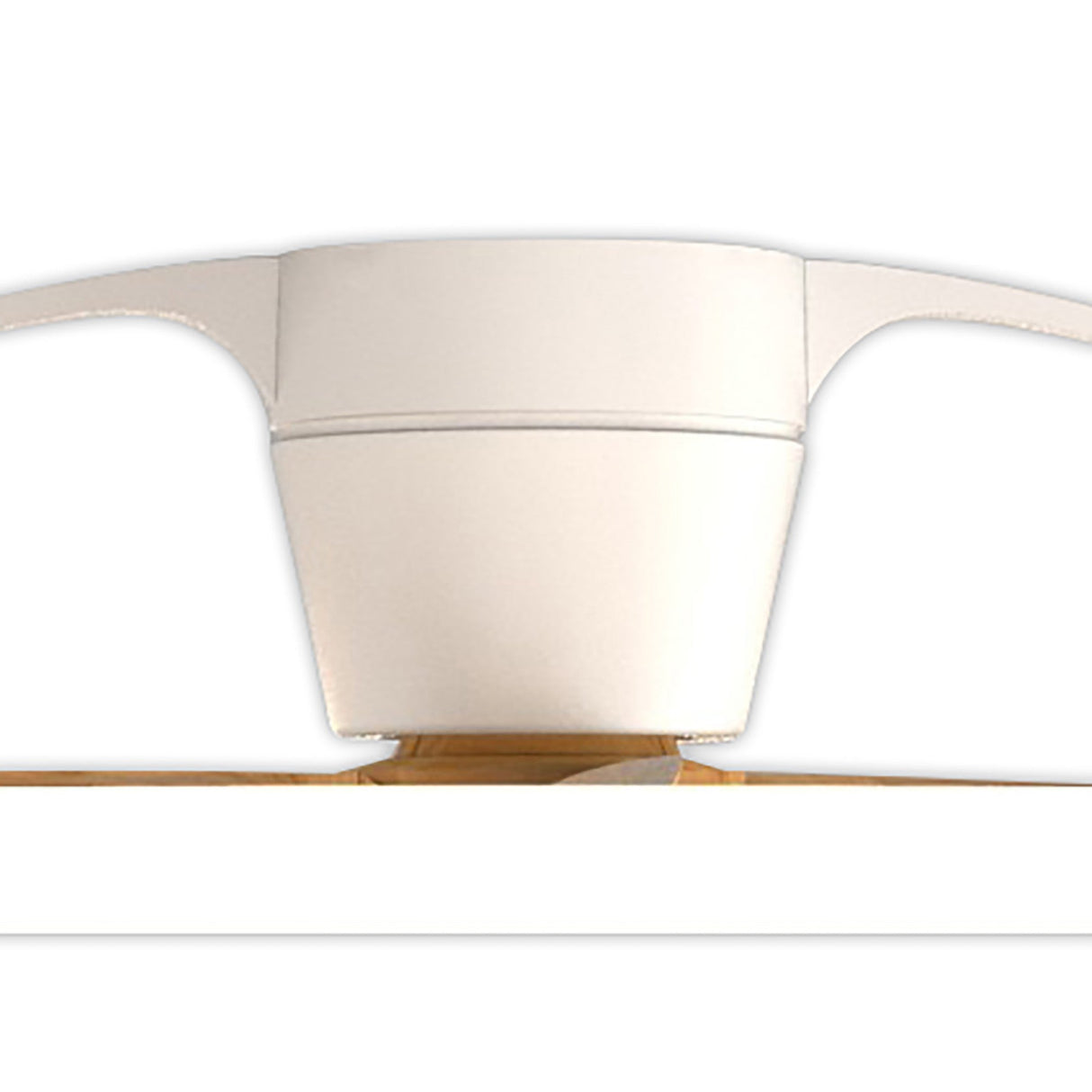 Nepal CCT Dimmable LED Ceiling Retractable Fan Light With Remote, APP & Voice Control - White/Brown