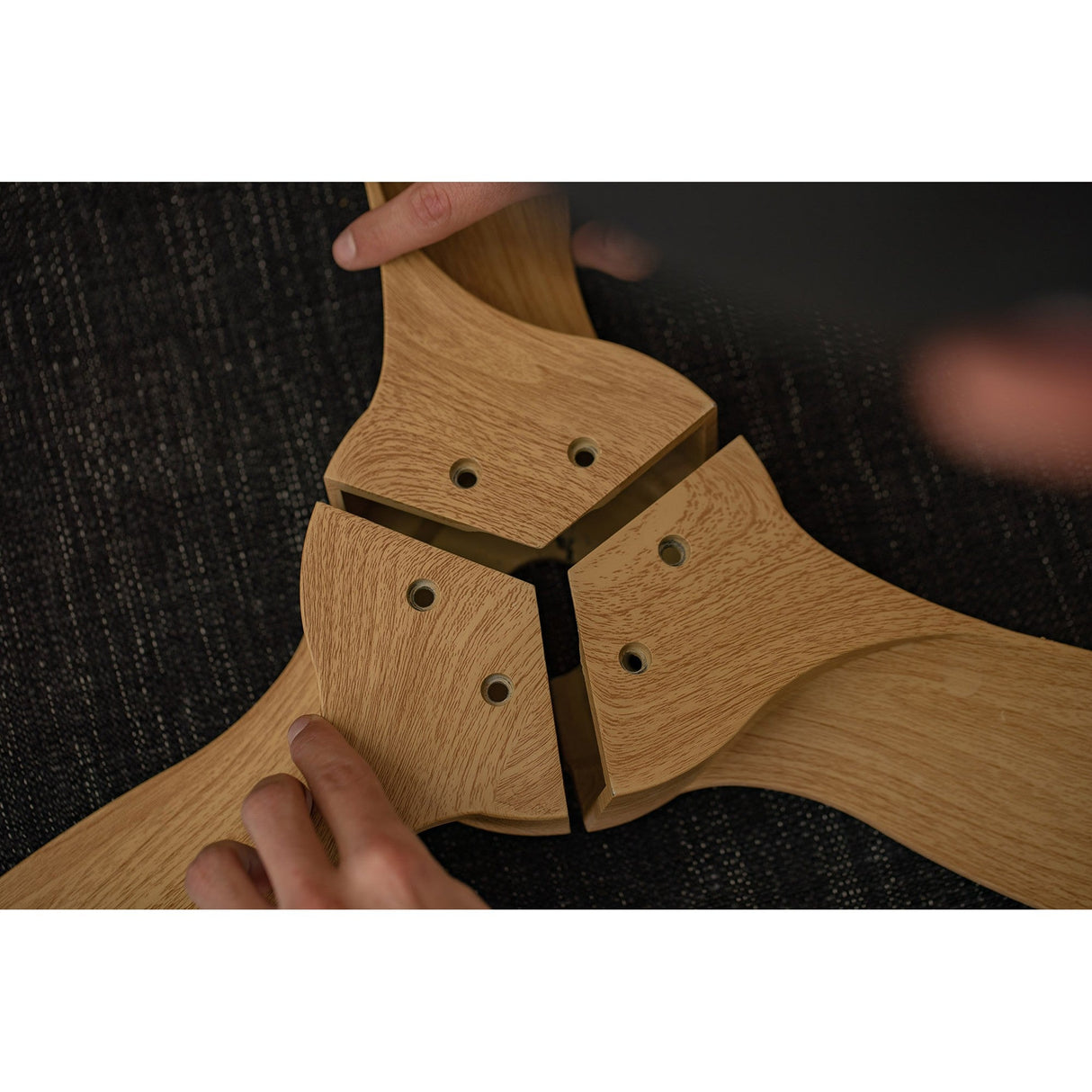 Nepal CCT Dimmable LED Ceiling Retractable Fan Light With Remote, APP & Voice Control - Silver/Brown