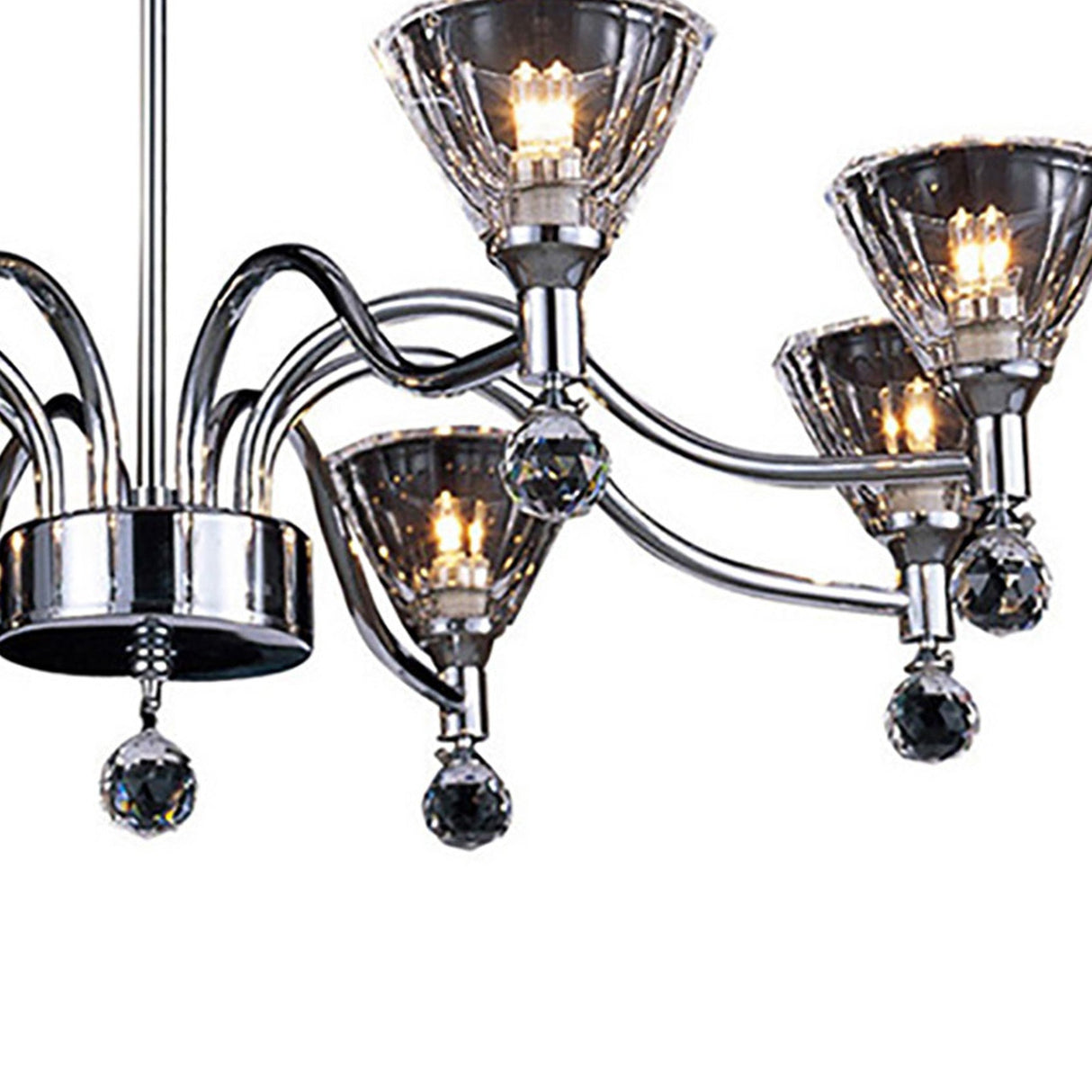 Neptune 65cm Round 8 Light Chandelier - Polished Chrome