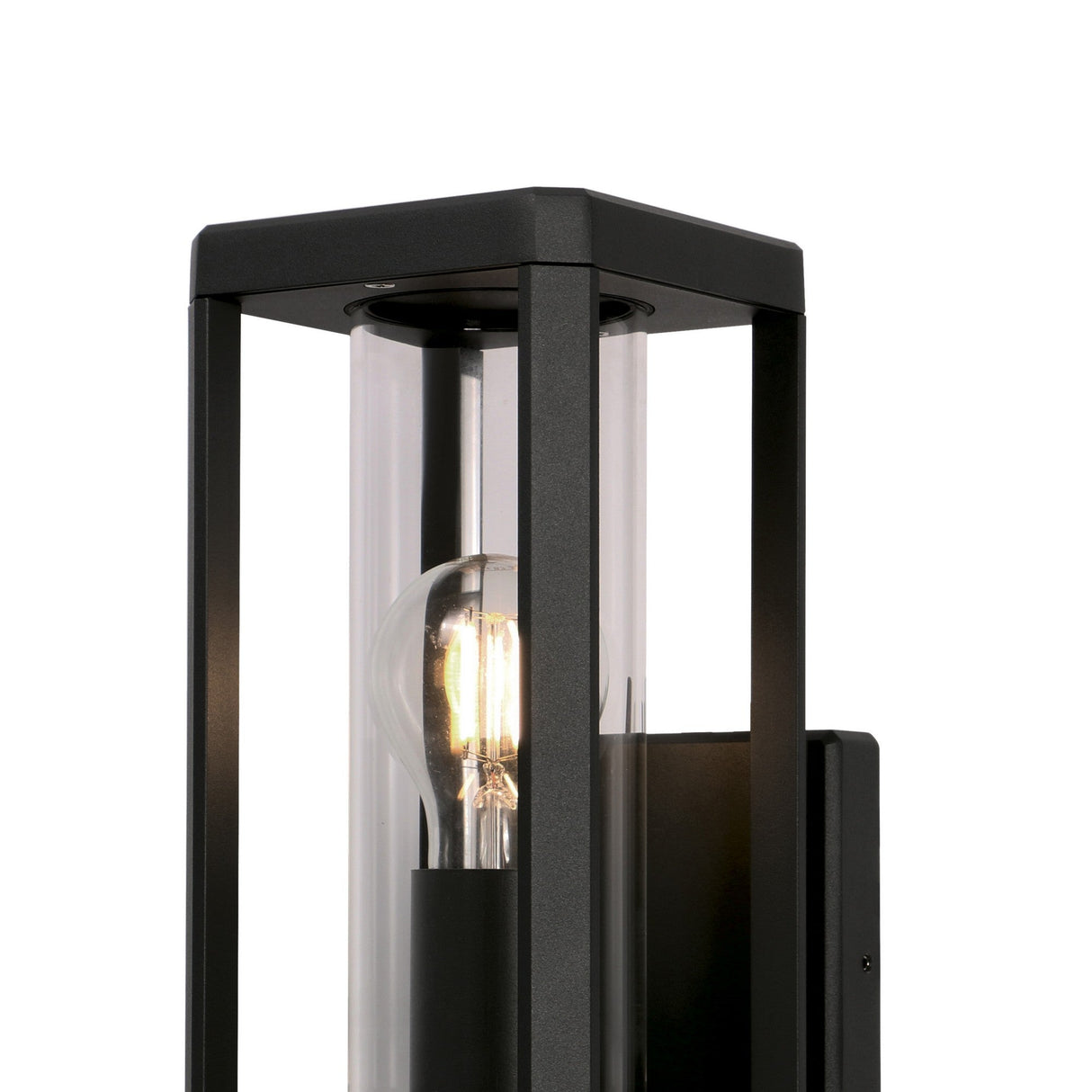 Nevada 1 Light Outdoor Wall Light - Matt Black