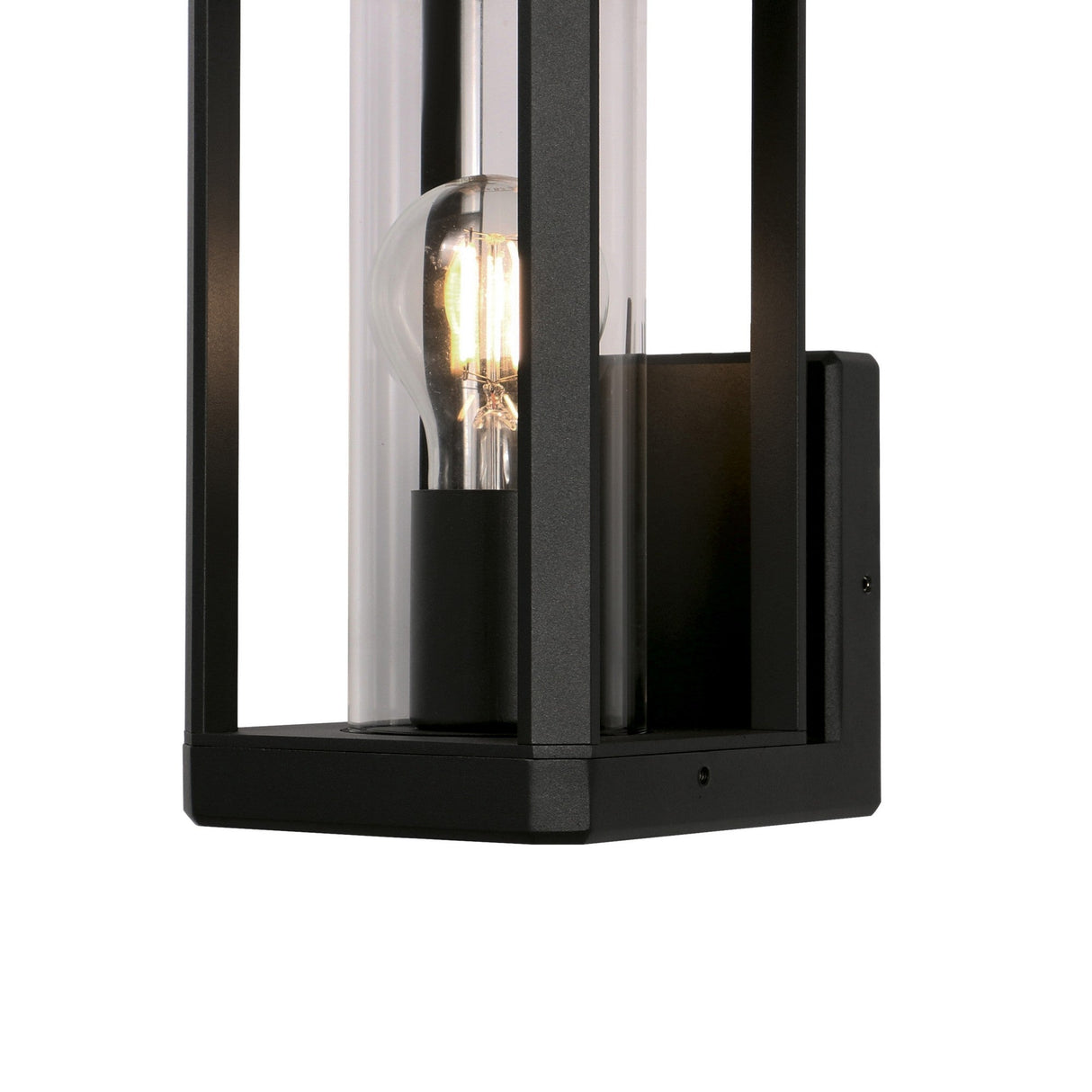 Nevada 1 Light Outdoor Wall Light - Matt Black