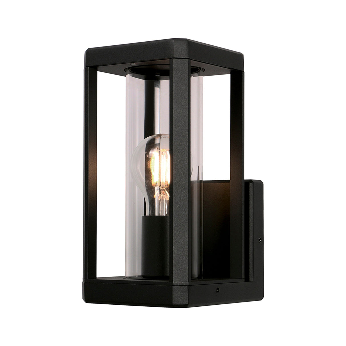 Nevada 1 Light Outdoor Wall Light - Matt Black