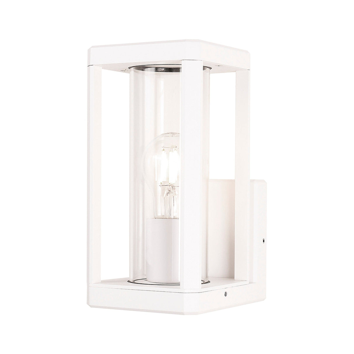 Nevada 1 Light Outdoor Wall Light - Matt White