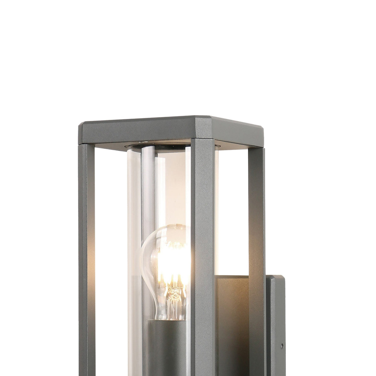 Nevada 1 Light Outdoor Wall Light - Dark Grey