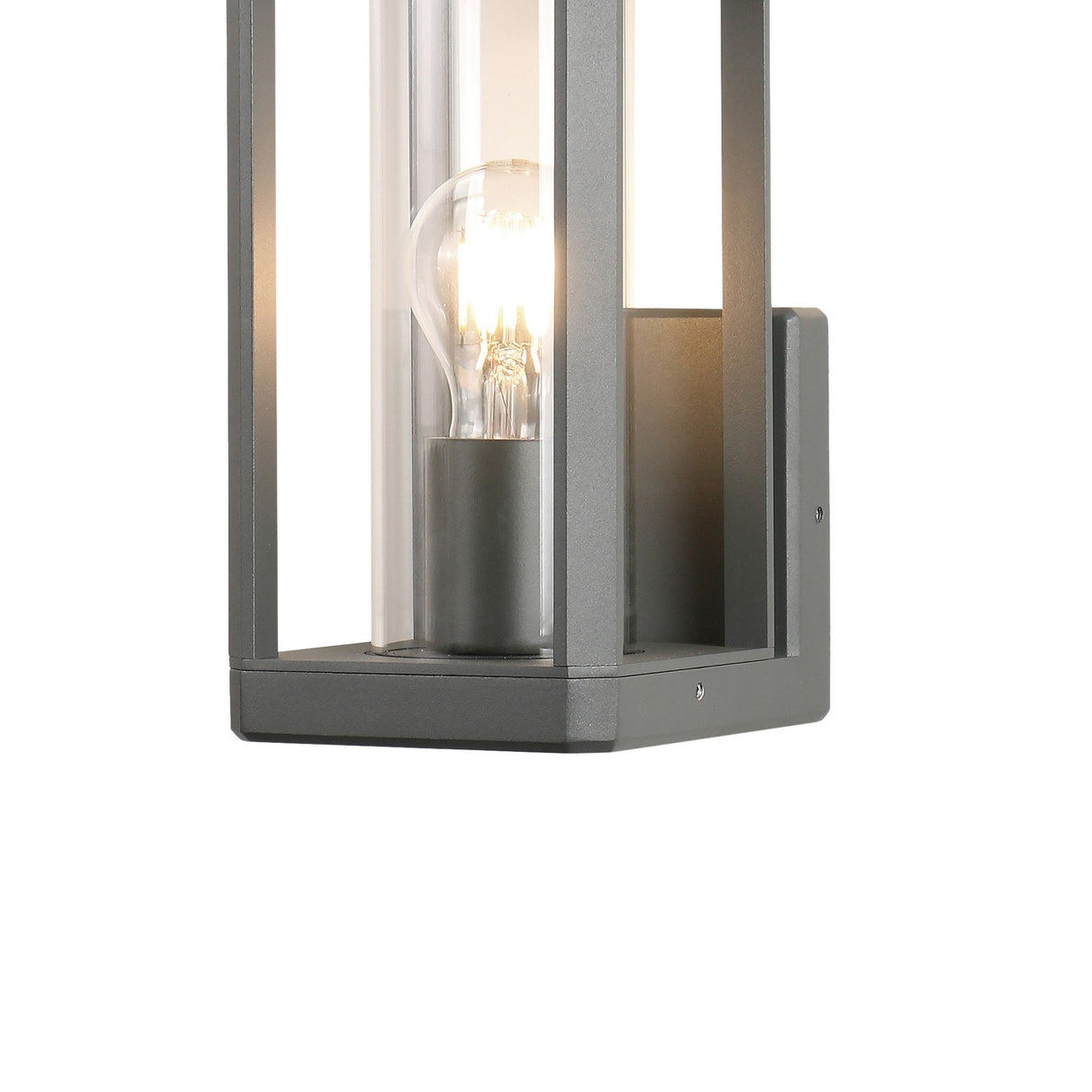 Nevada 1 Light Outdoor Wall Light - Dark Grey
