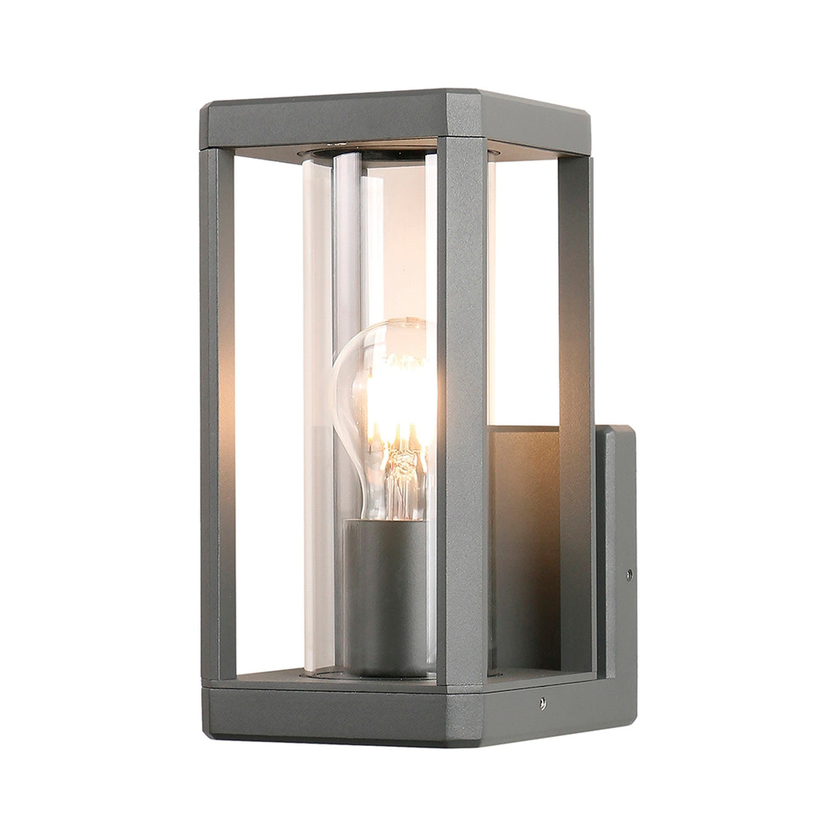 Nevada 1 Light Outdoor Wall Light - Dark Grey