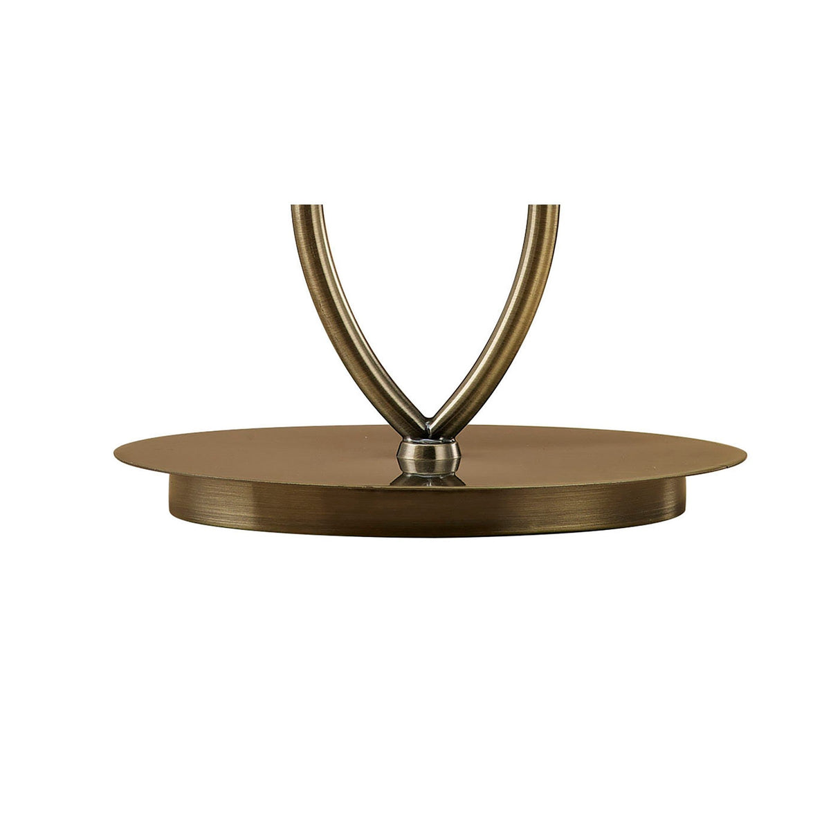 Ninette Large 2 Light Table Lamp - Brass With Black Shade