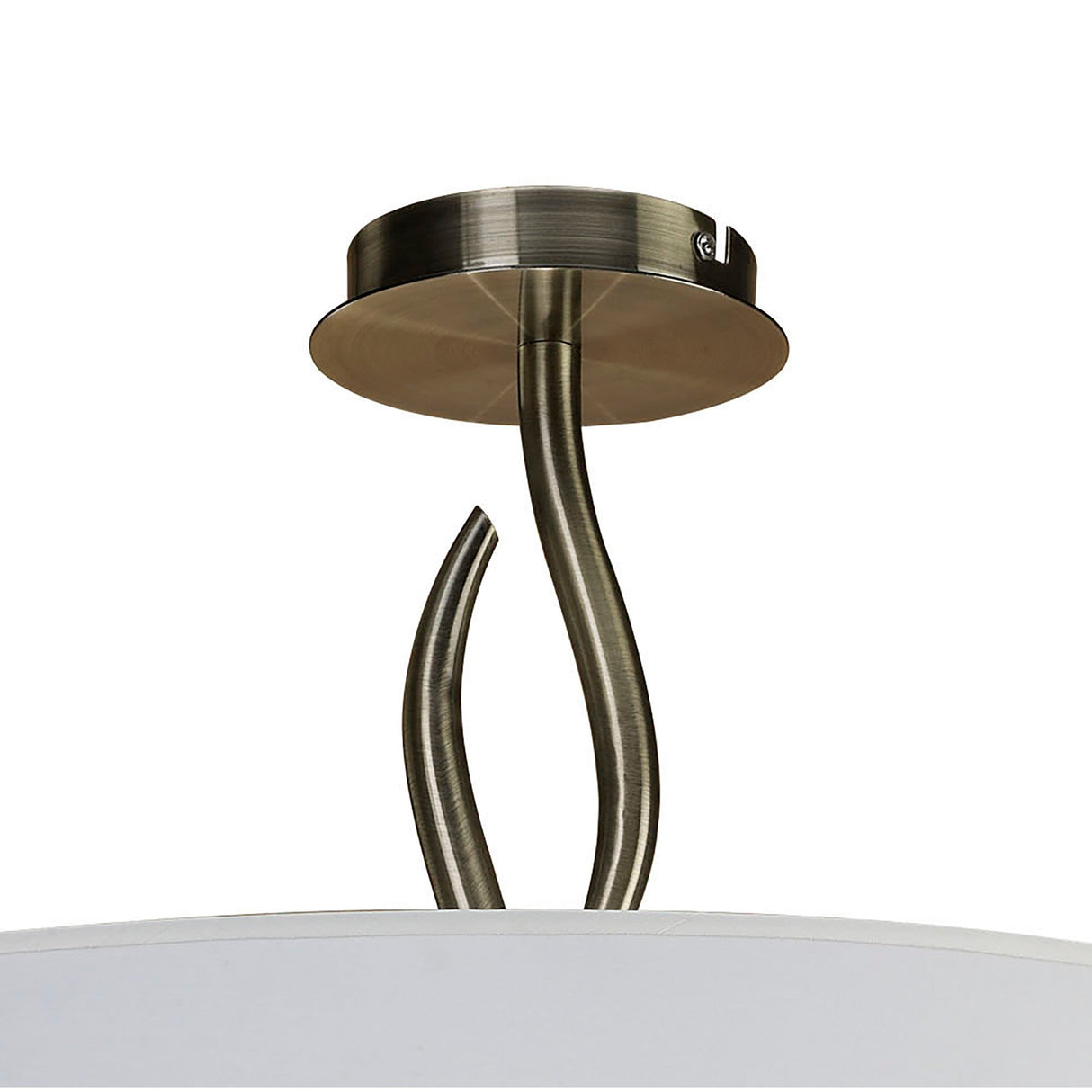 Ninette 4 Light Semi-Flush Ceiling Light - Ivory White