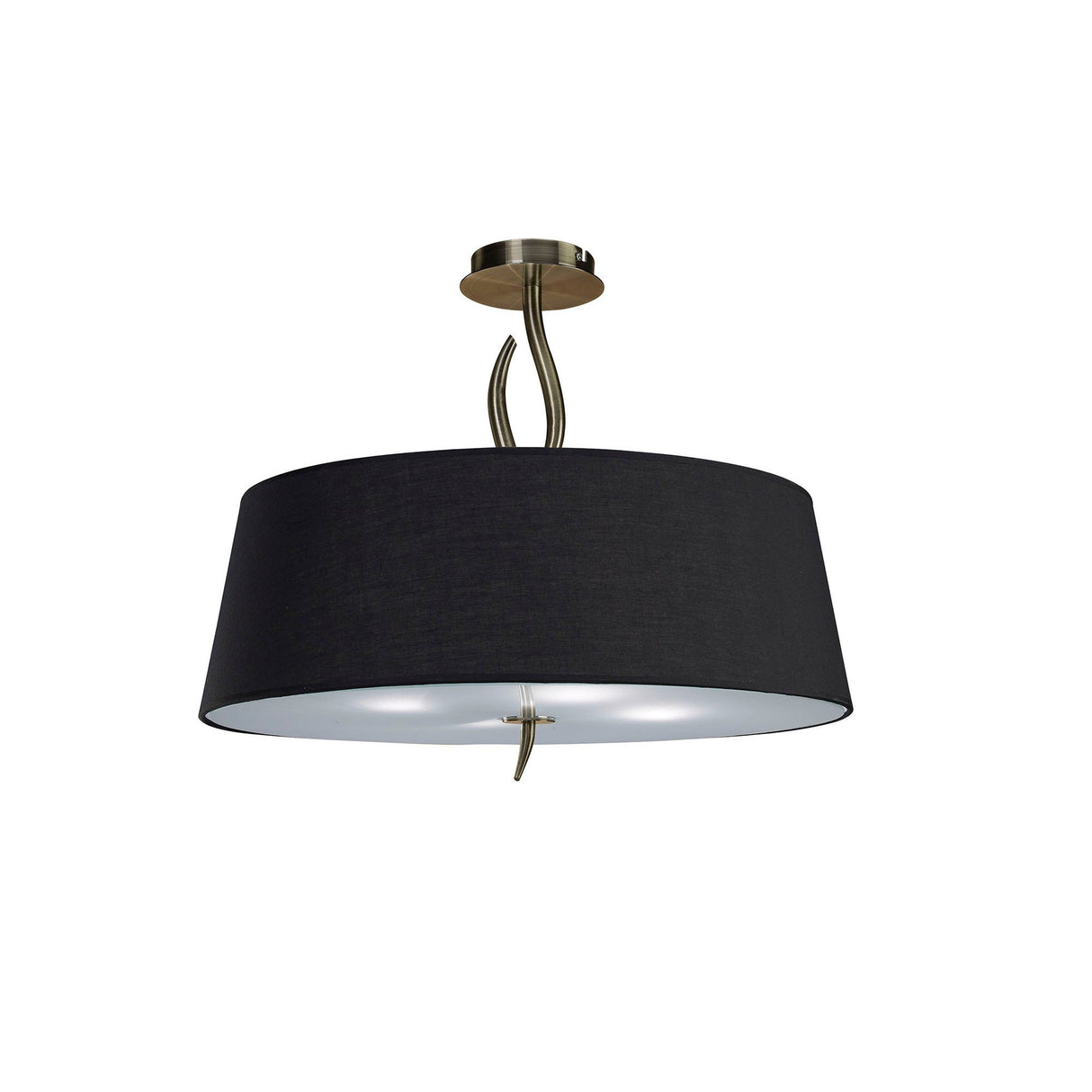 Ninette 4 Light Semi-Flush Ceiling Light - Black