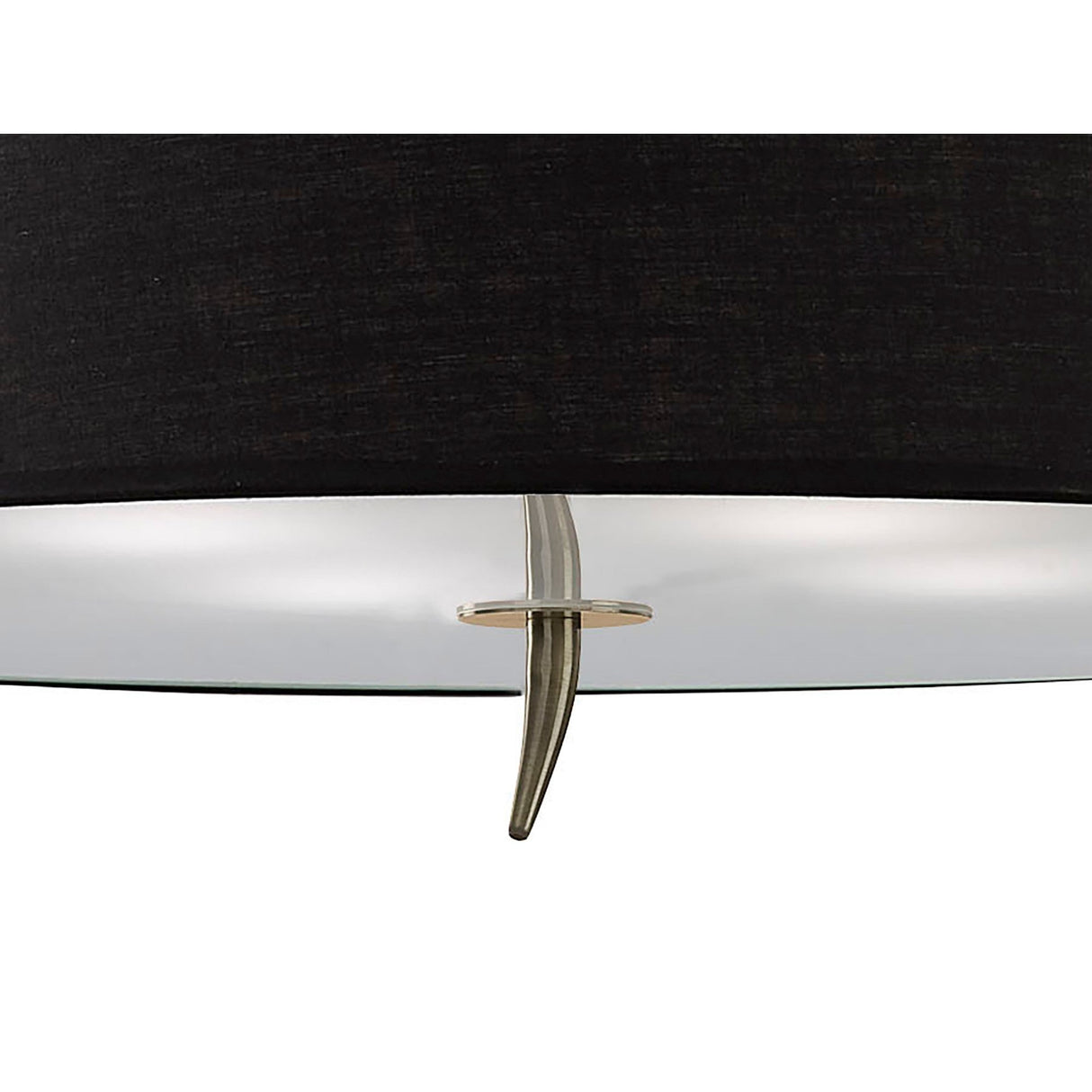 Ninette 4 Light Flush Ceiling Light - Black