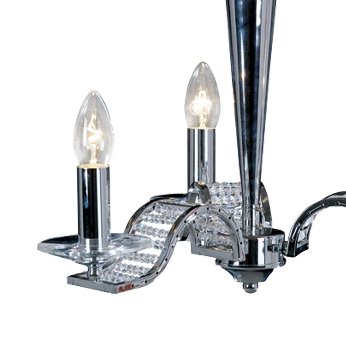 Niobe 53cm 3 Light Crystal Chandelier - Polished Chrome
