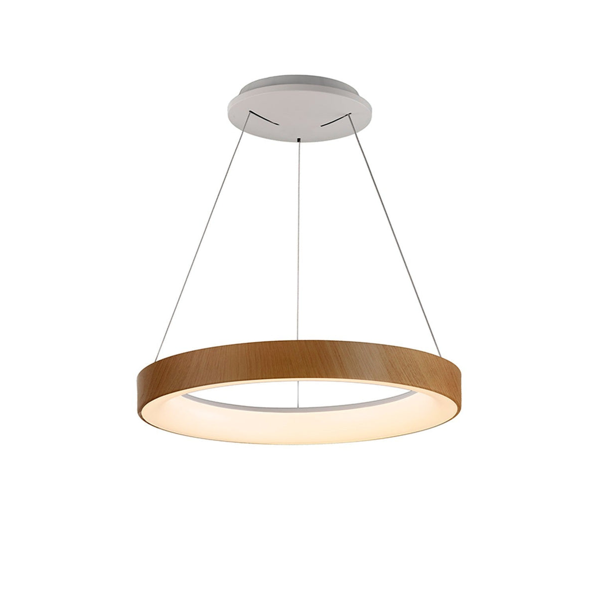 Niseko 45cm CCT LED Suspension Light With Remote Control - Brown