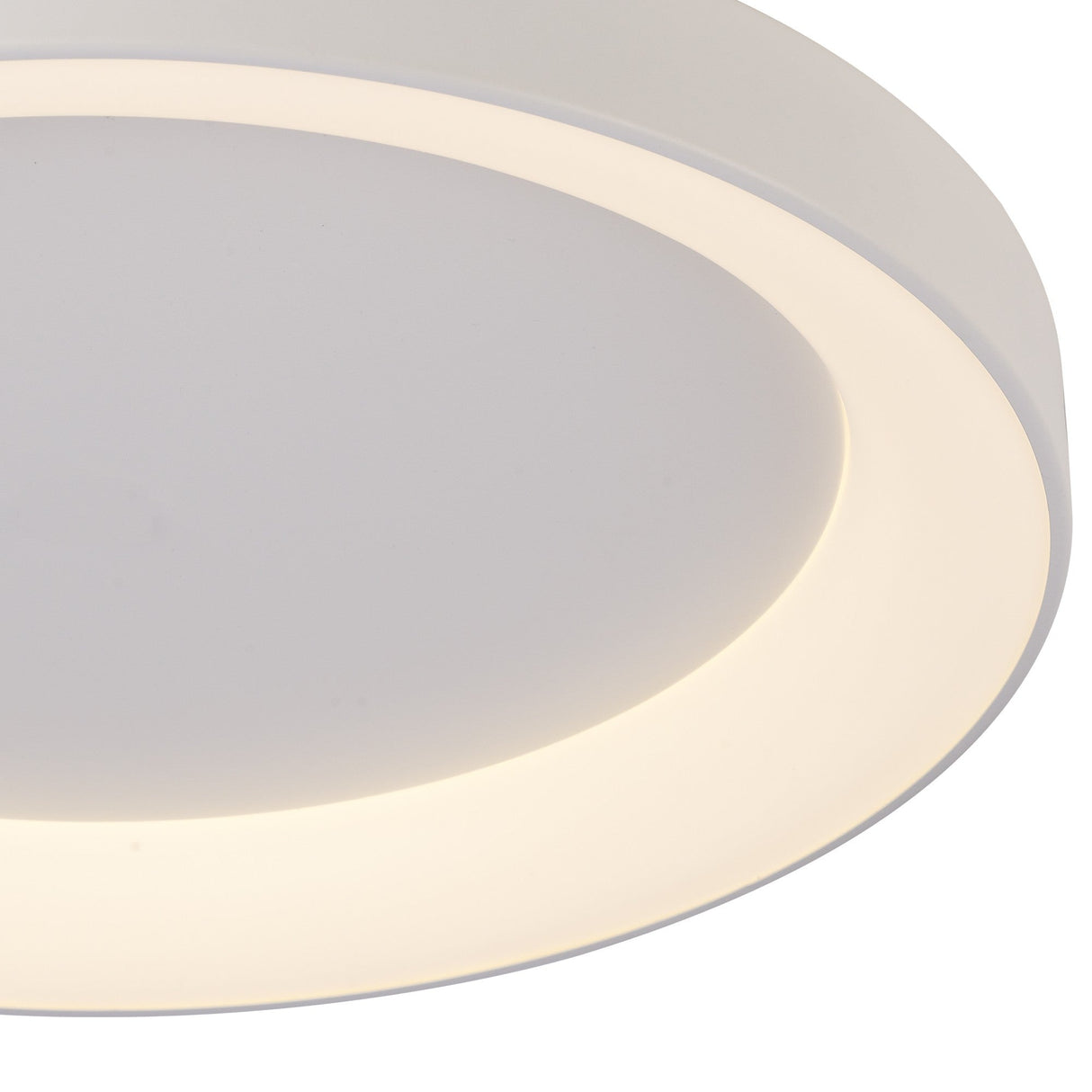 Niseko Ring LED Flush Ceiling Light 3000K 30W - White