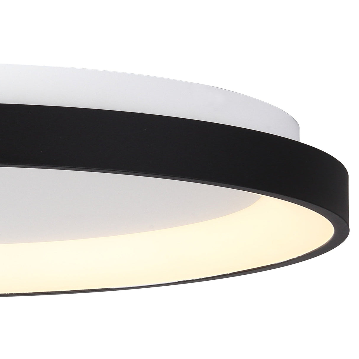 Niseko Ring LED Flush Ceiling Light 3000K 58W - Black