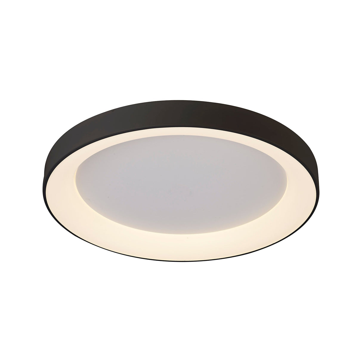 Niseko Ring LED Flush Ceiling Light 3000K 48W - Black