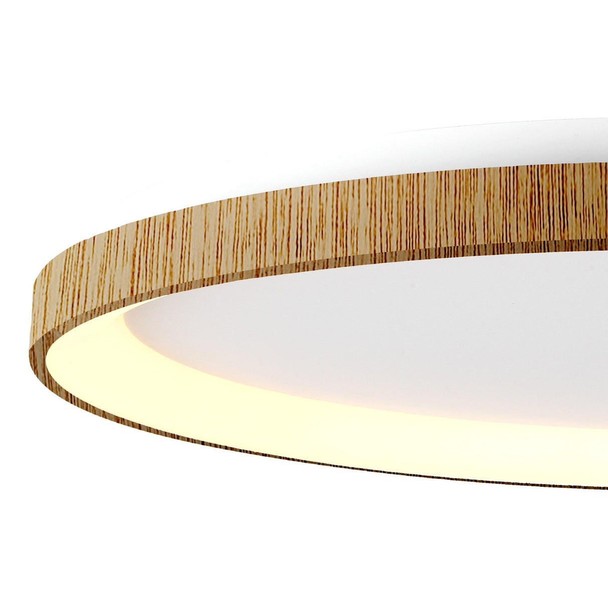 Niseko Ring LED Flush Ceiling Light 3000K 58W - Light Brown