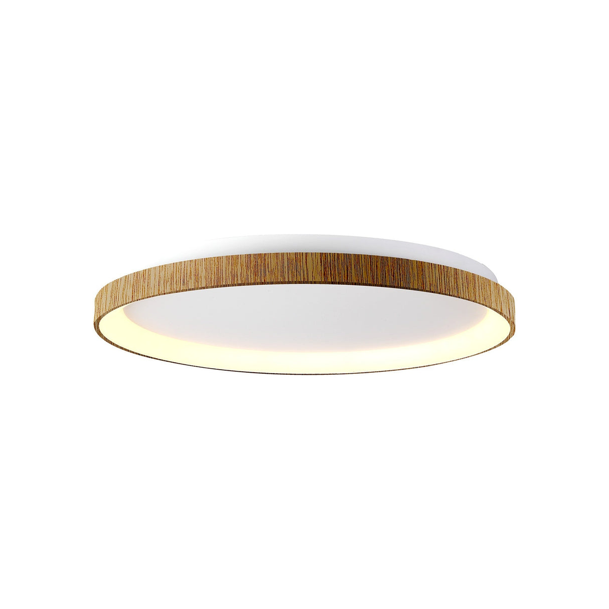 Niseko Ring LED Flush Ceiling Light 3000K 58W - Light Brown