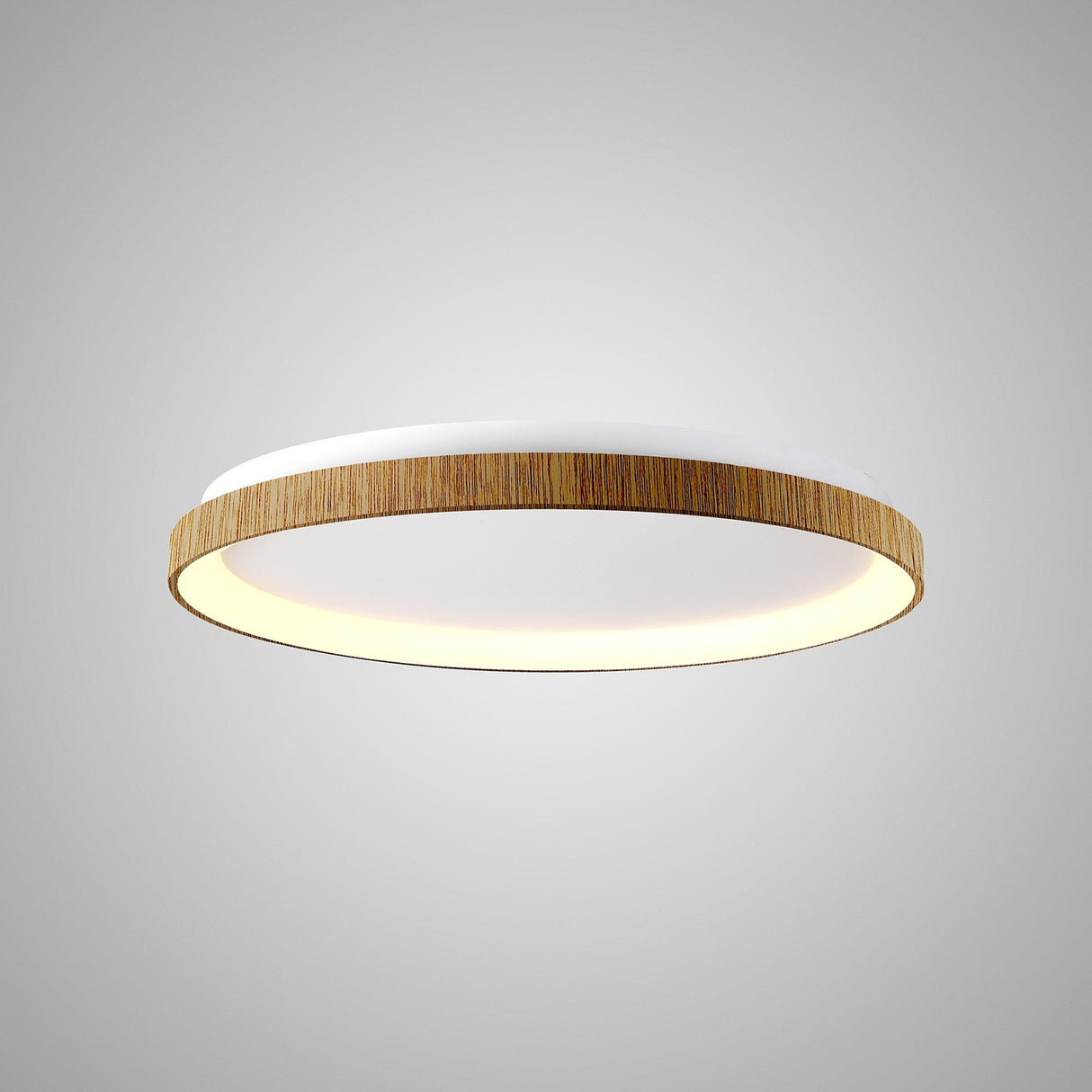 Niseko Ring LED Flush Ceiling Light 3000K 58W - Light Brown