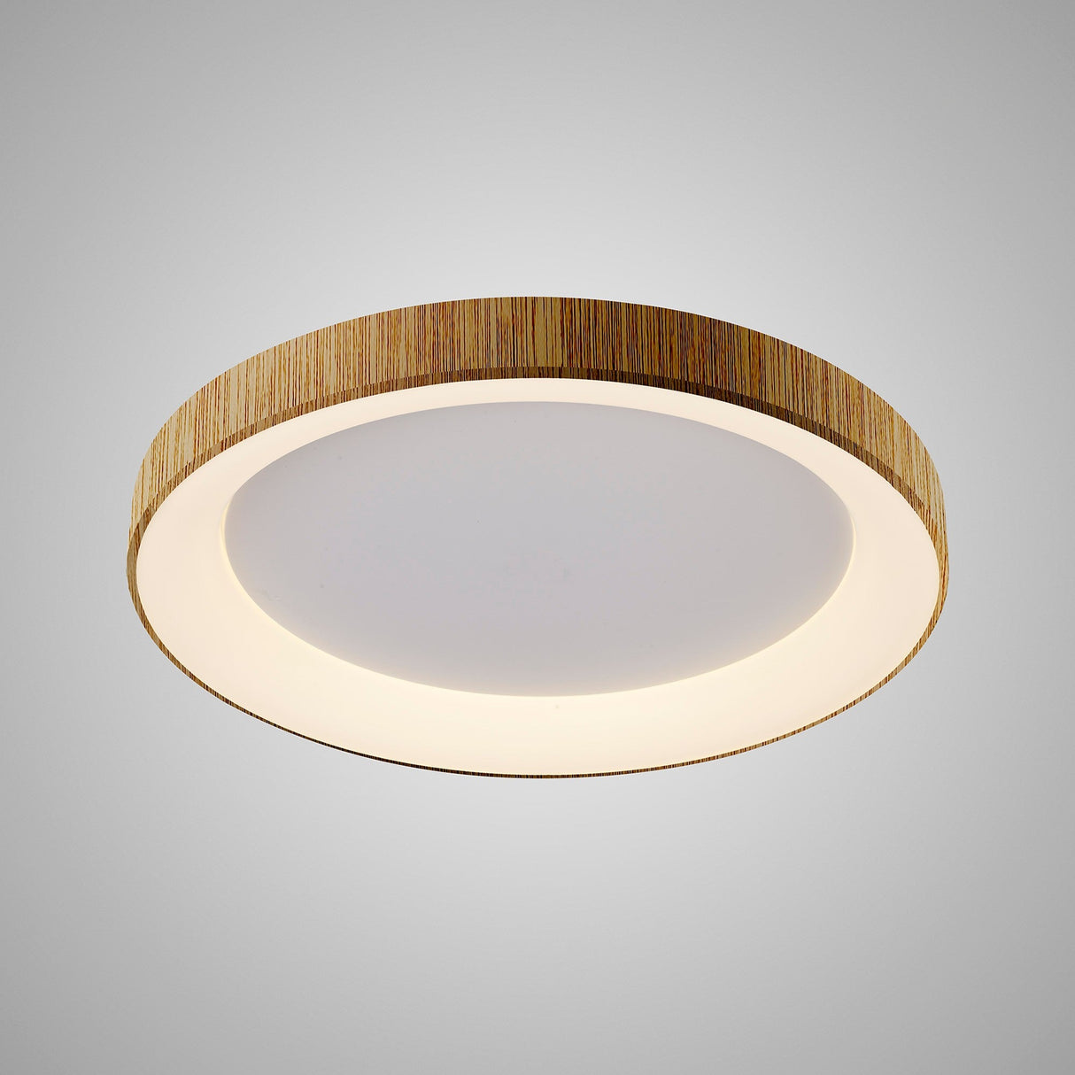 Niseko Ring LED Flush Ceiling Light 3000K 48W - Light Brown