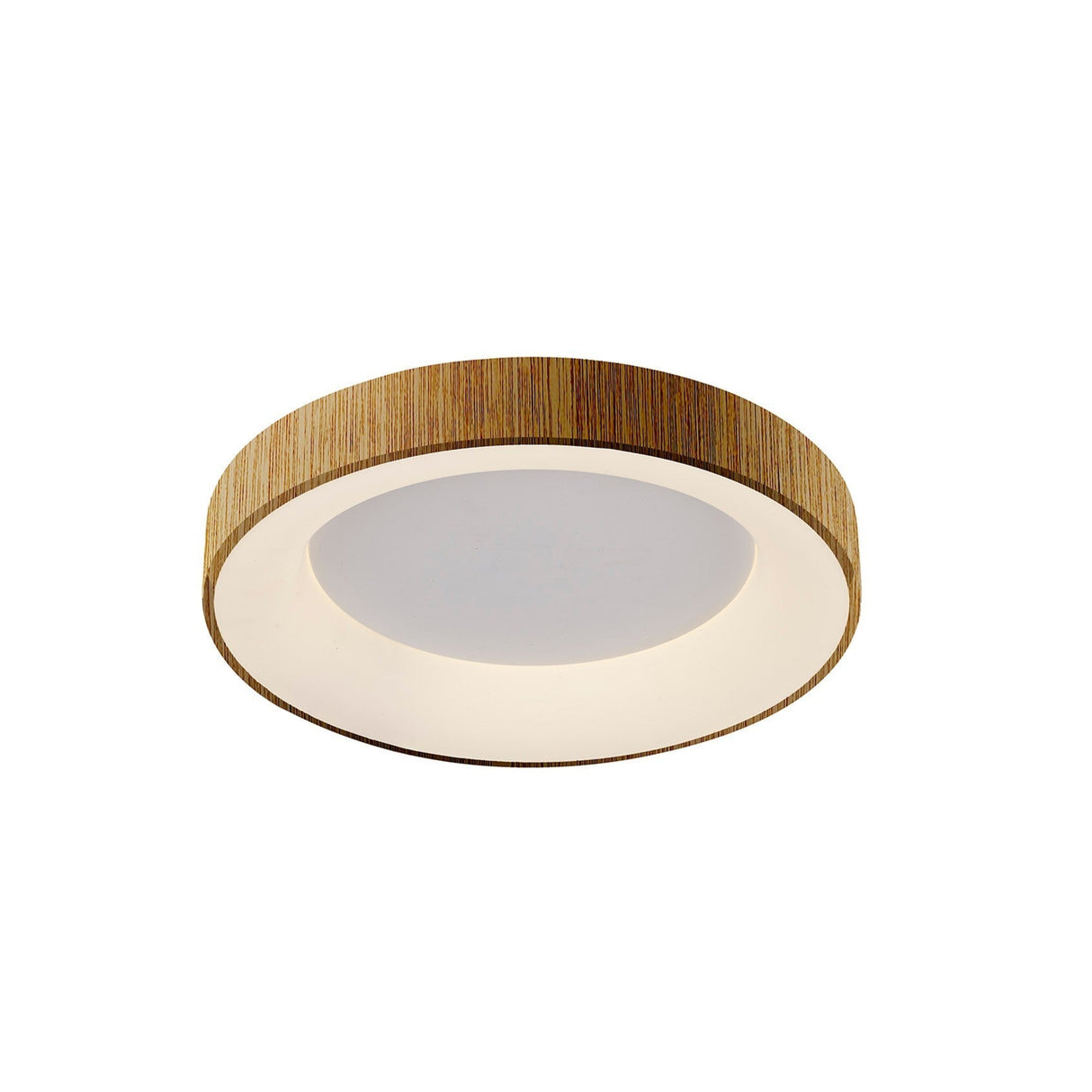 Niseko Ring LED Flush Ceiling Light 3000K 30W - Light Brown