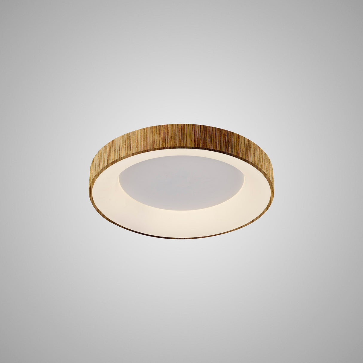 Niseko Ring LED Flush Ceiling Light 3000K 30W - Light Brown
