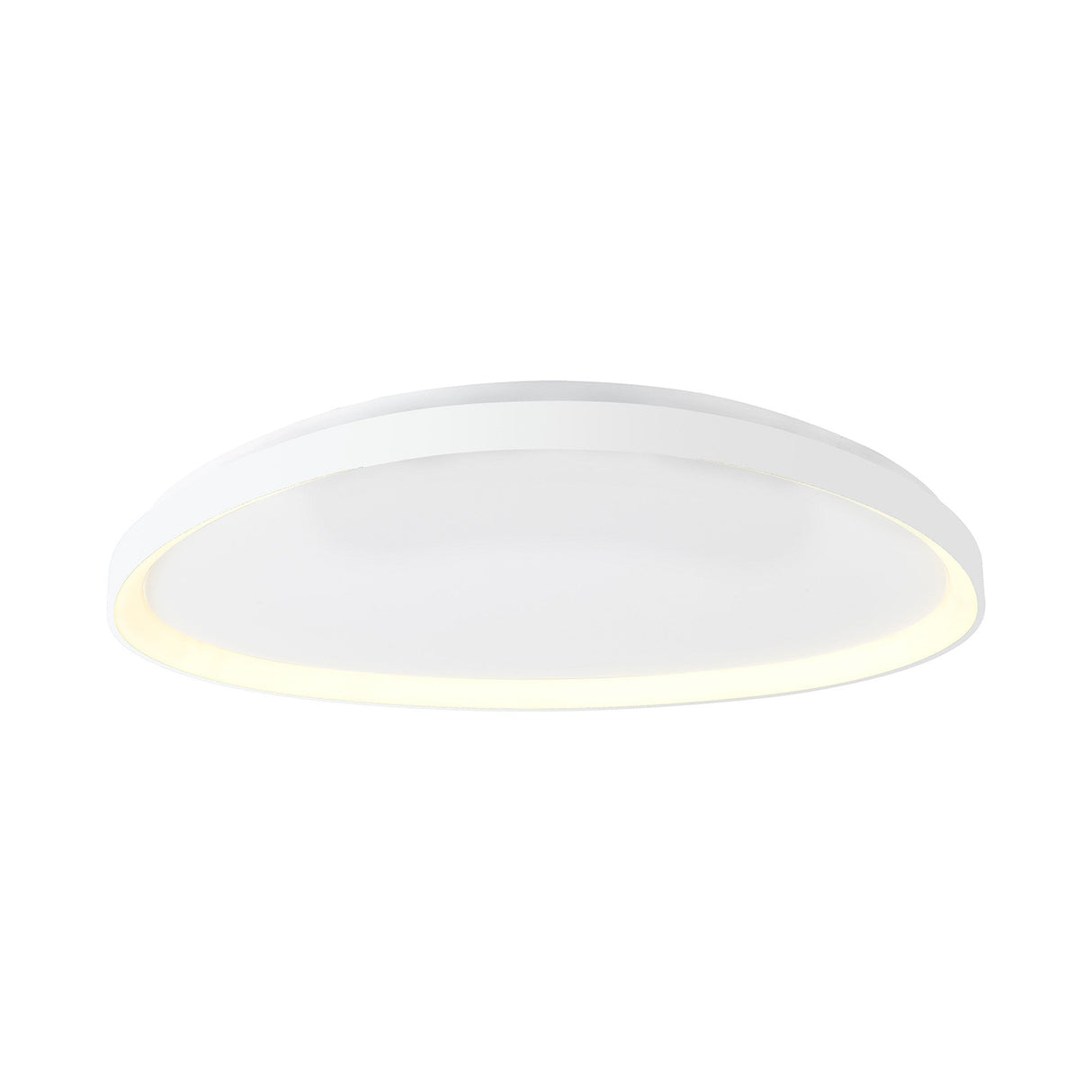 Niseko Triangular LED Flush Ceiling Light 3000K 48W - White