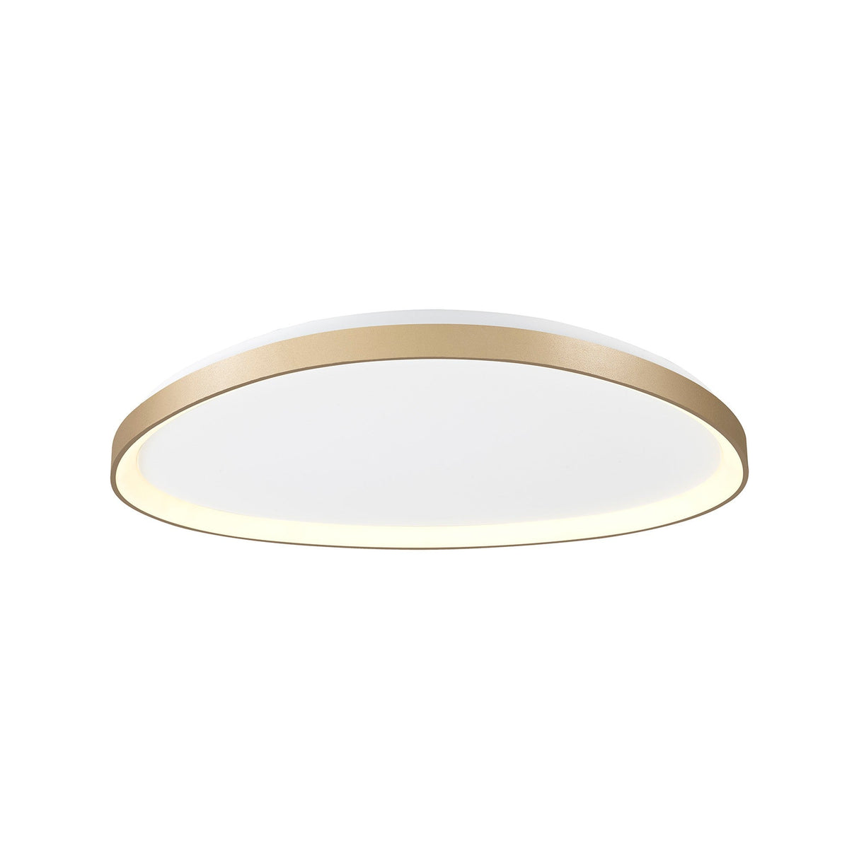 Niseko Triangular LED Flush Ceiling Light 3000K 48W - Gold