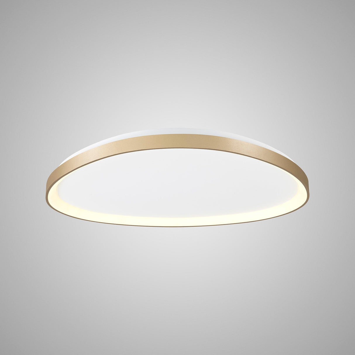 Niseko Triangular LED Flush Ceiling Light 3000K 48W - Gold