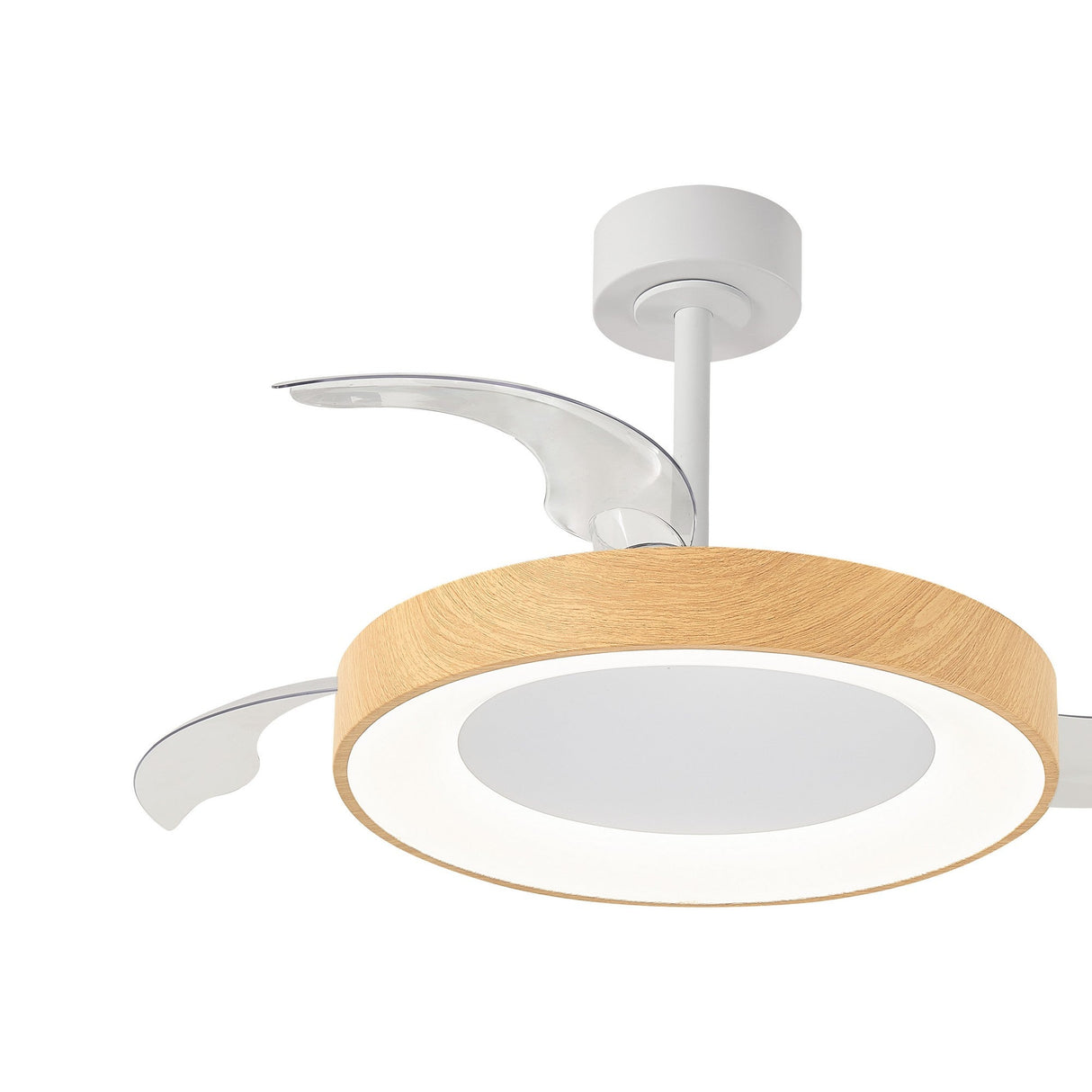 Niseko M CCT Dimmable LED Ceiling Fan Light With Remote Control - Brown