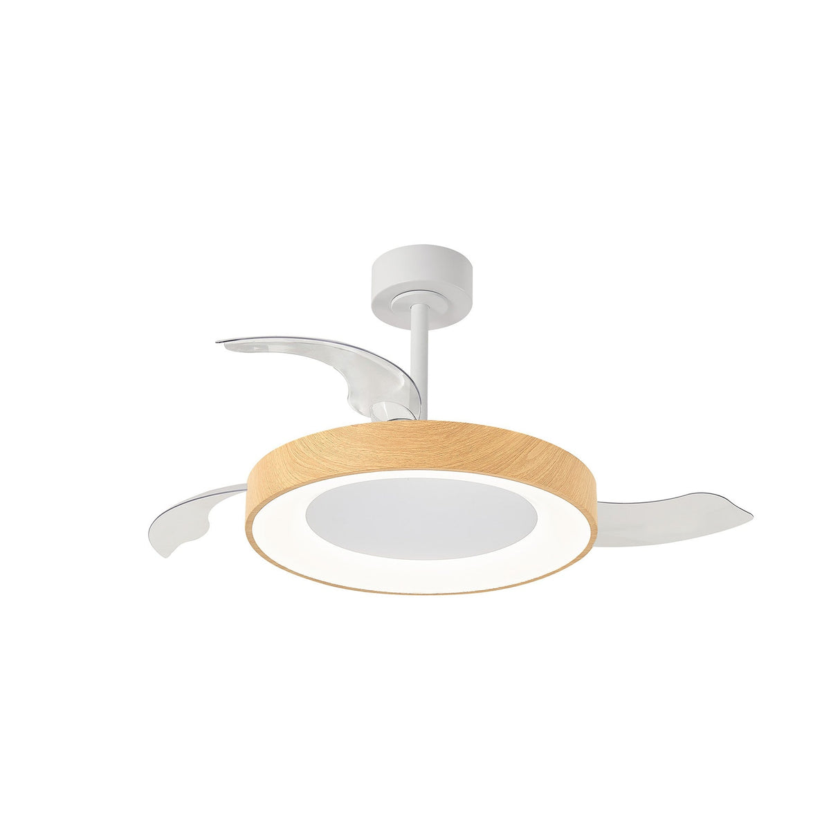 Niseko M CCT Dimmable LED Ceiling Fan Light With Remote Control - Brown