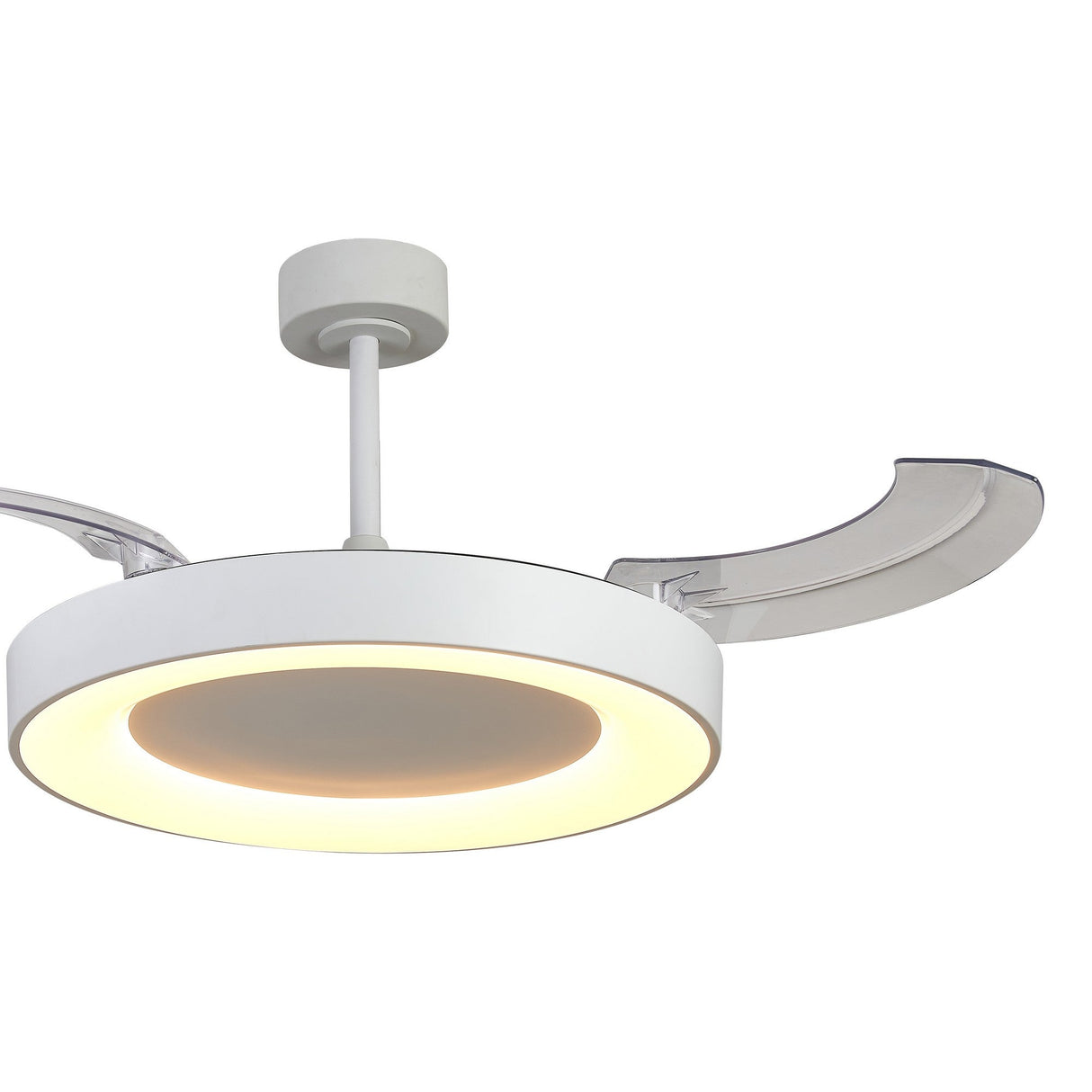 Niseko L CCT Dimmable LED Ceiling Fan Light With Remote Control - White