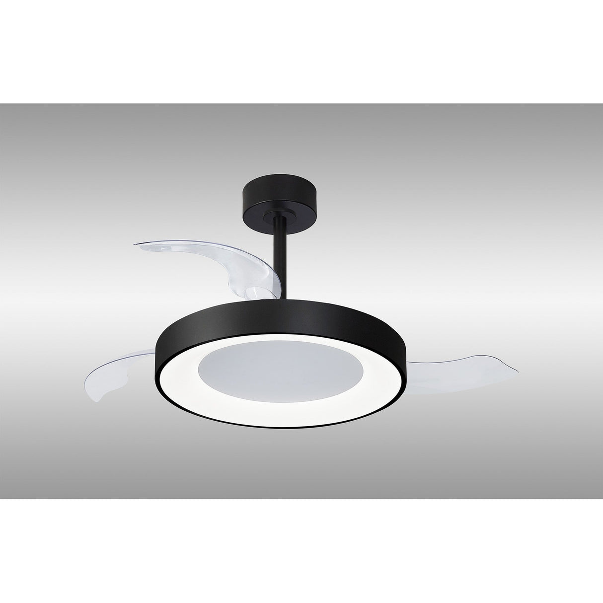 Niseko M CCT Dimmable LED Ceiling Fan Light With Remote Control - Black