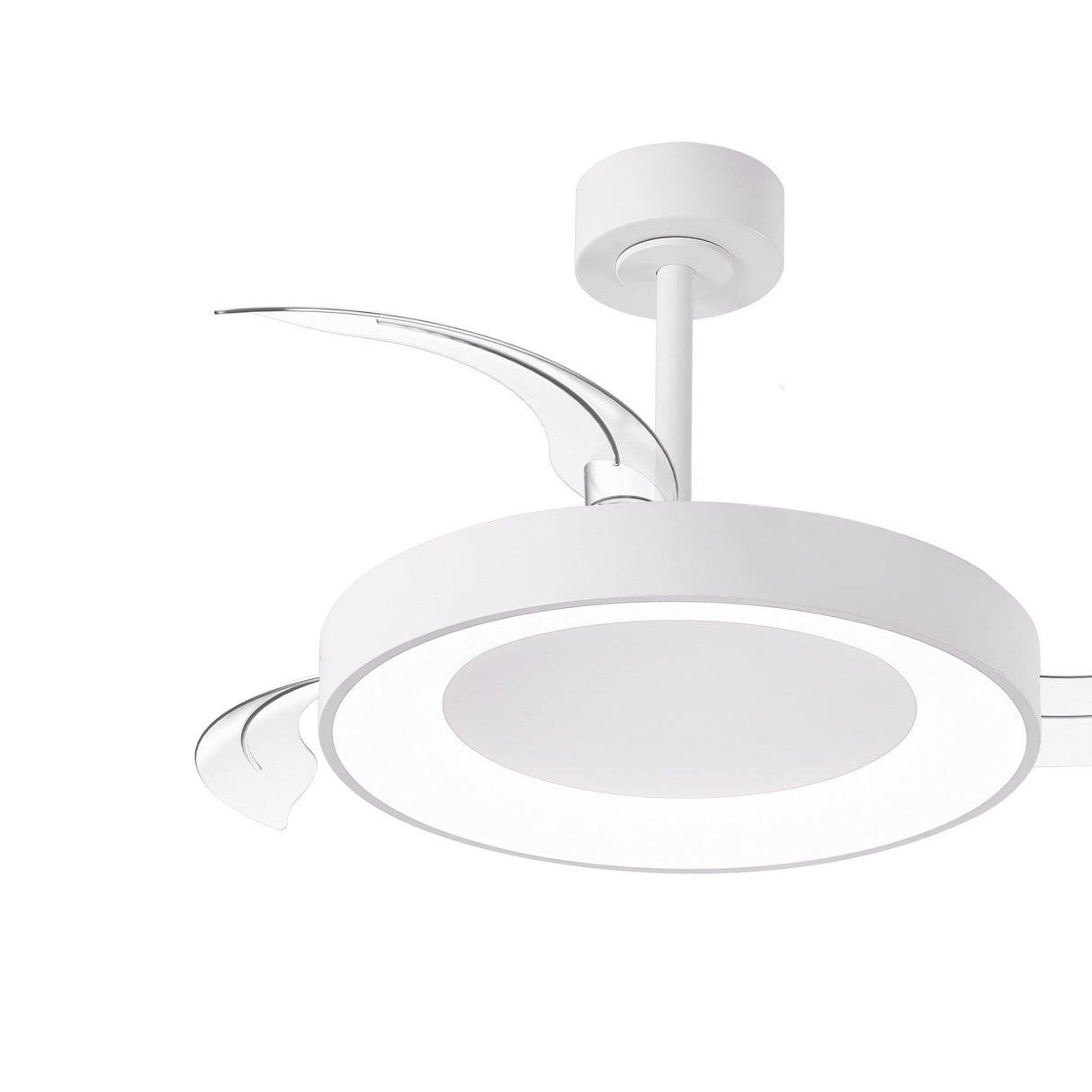 Niseko S CCT Dimmable LED Ceiling Fan Light With Remote Control - White