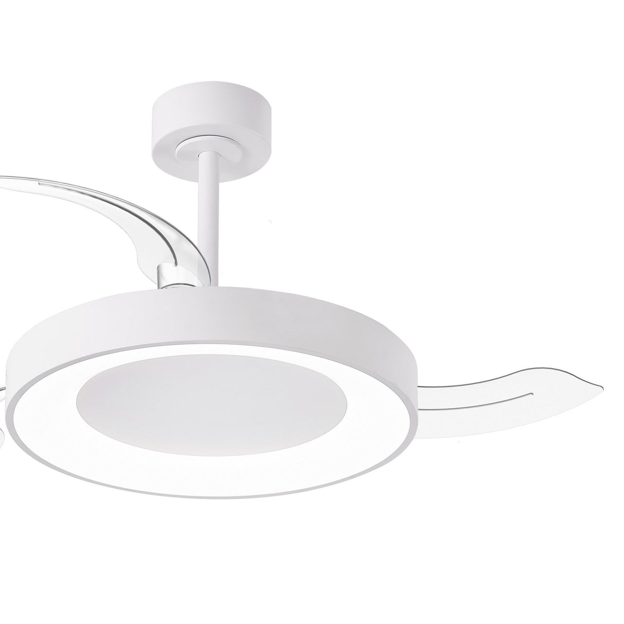 Niseko S CCT Dimmable LED Ceiling Fan Light With Remote Control - White