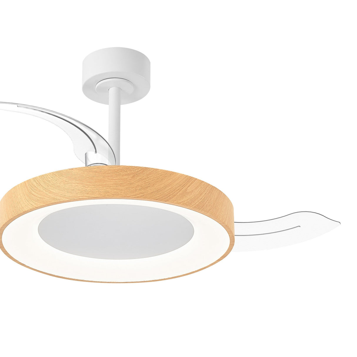 Niseko S CCT Dimmable LED Ceiling Fan Light With Remote Control - Brown