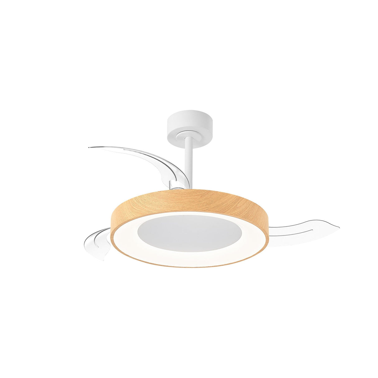 Niseko S CCT Dimmable LED Ceiling Fan Light With Remote Control - Brown