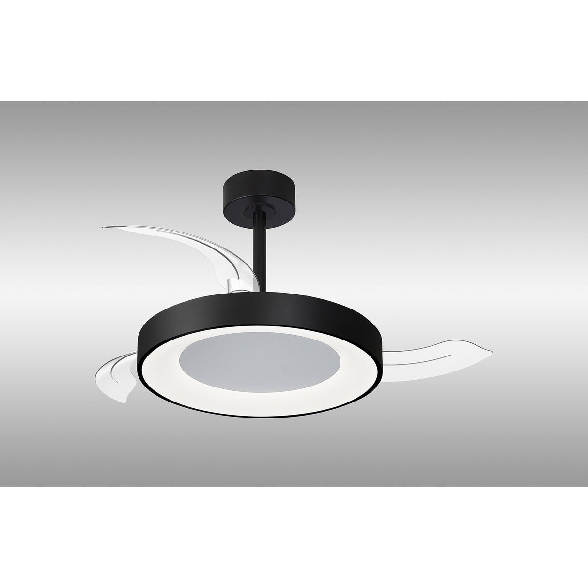 Niseko S CCT Dimmable LED Ceiling Fan Light With Remote Control - Black