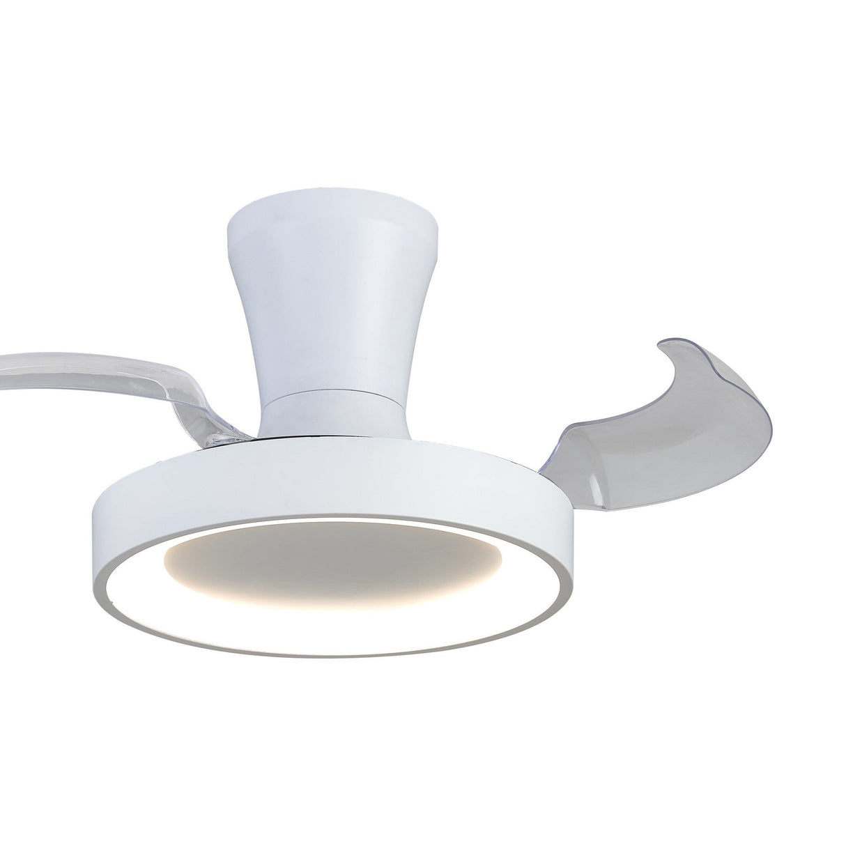 Niseko XS CCT Dimmable LED Ceiling Fan Light With Remote Control - White