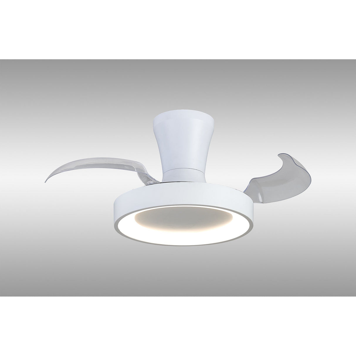 Niseko XS CCT Dimmable LED Ceiling Fan Light With Remote Control - White