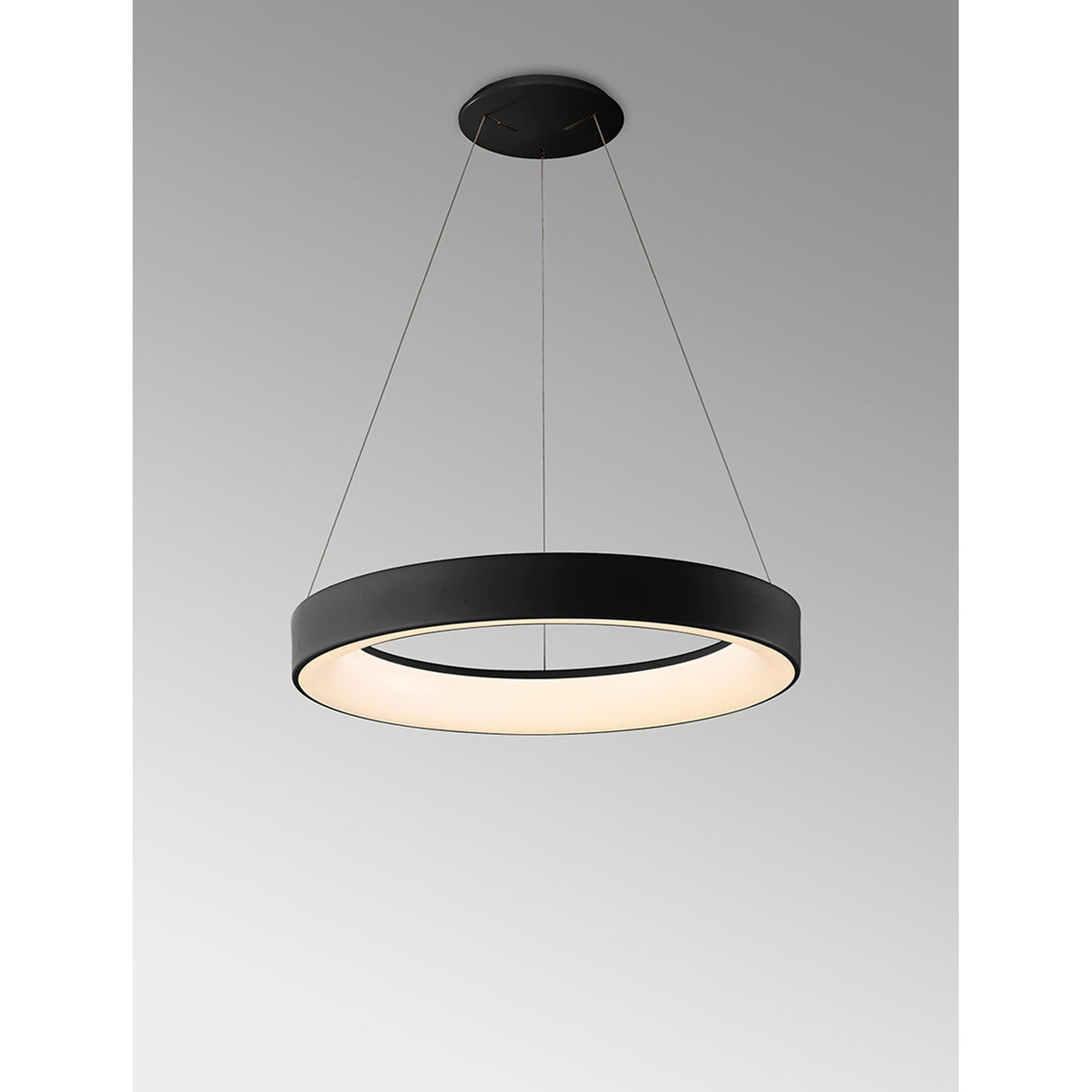 Niseko 50cm CCT LED Suspension Light With Remote Control & App - Black
