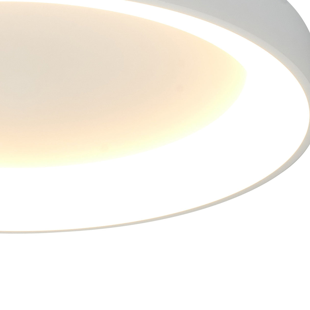 Niseko Large Ring CCT Dimmable LED Flush Ceiling Light With Remote & App Control 40W - White